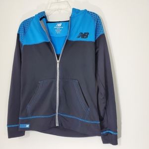 New Balance Blue/ Black Hoodie, Size 14/16